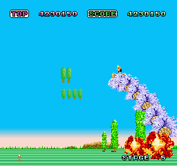 Space Harrier screenshot 4 for Sega Master System
